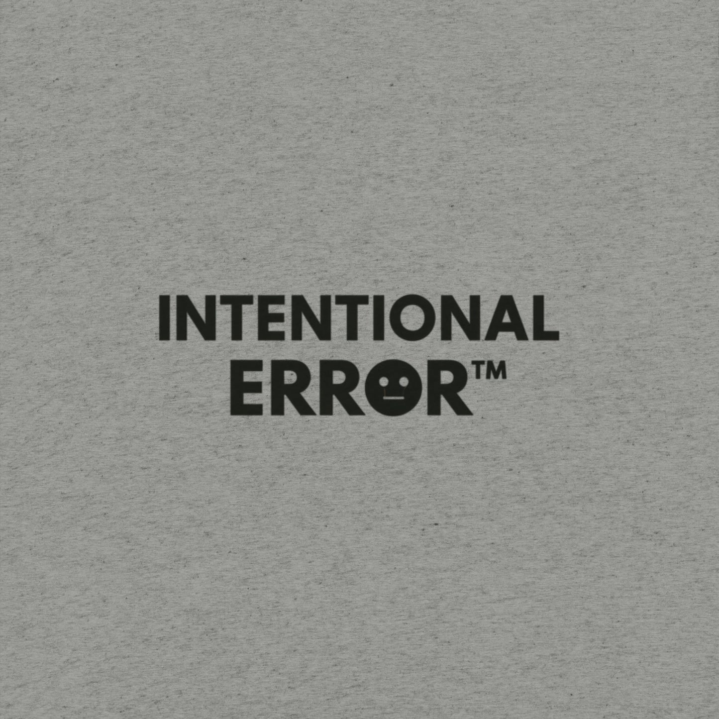 Back tile of an Intentional Error t-shirt showing a company logo