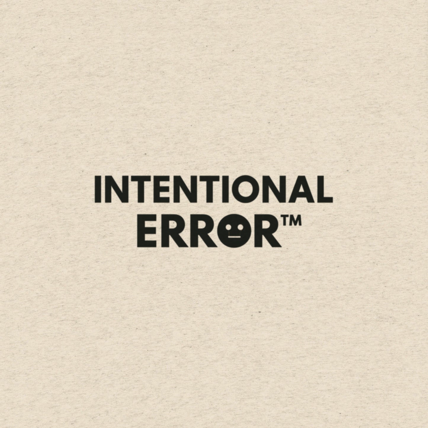 Back tile of an Intentional Error t-shirt showing a company logo
