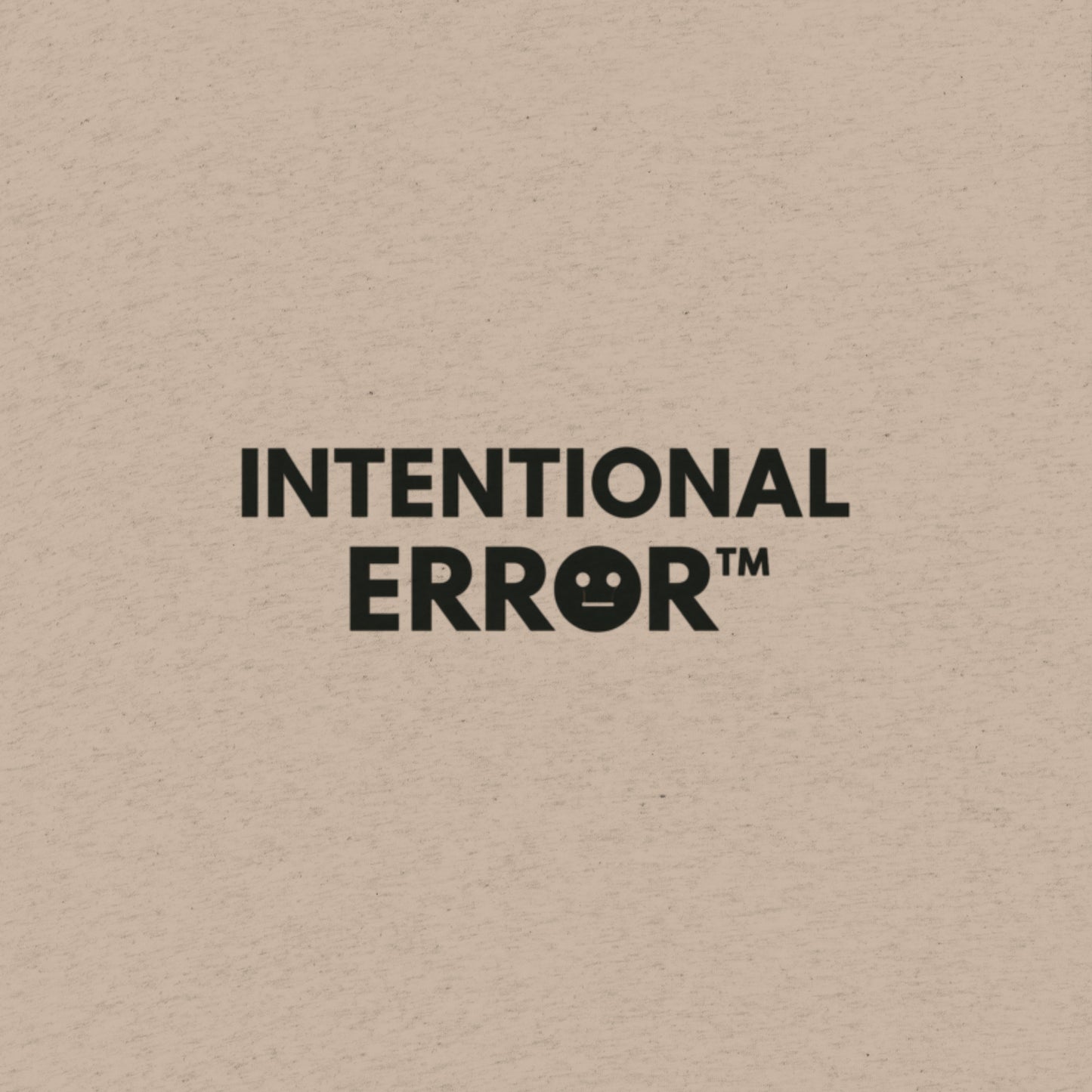Back tile of an Intentional Error t-shirt showing a company logo