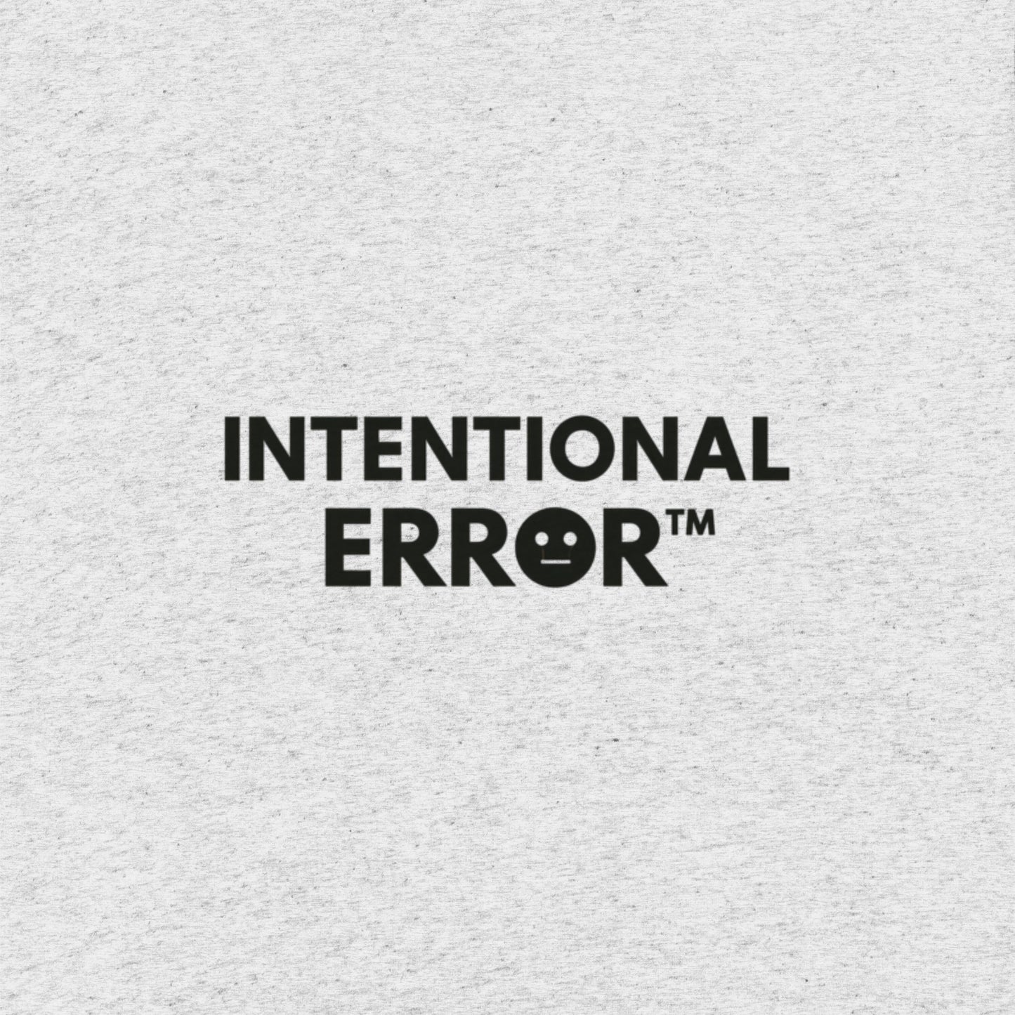 Back tile of an Intentional Error t-shirt showing a company logo