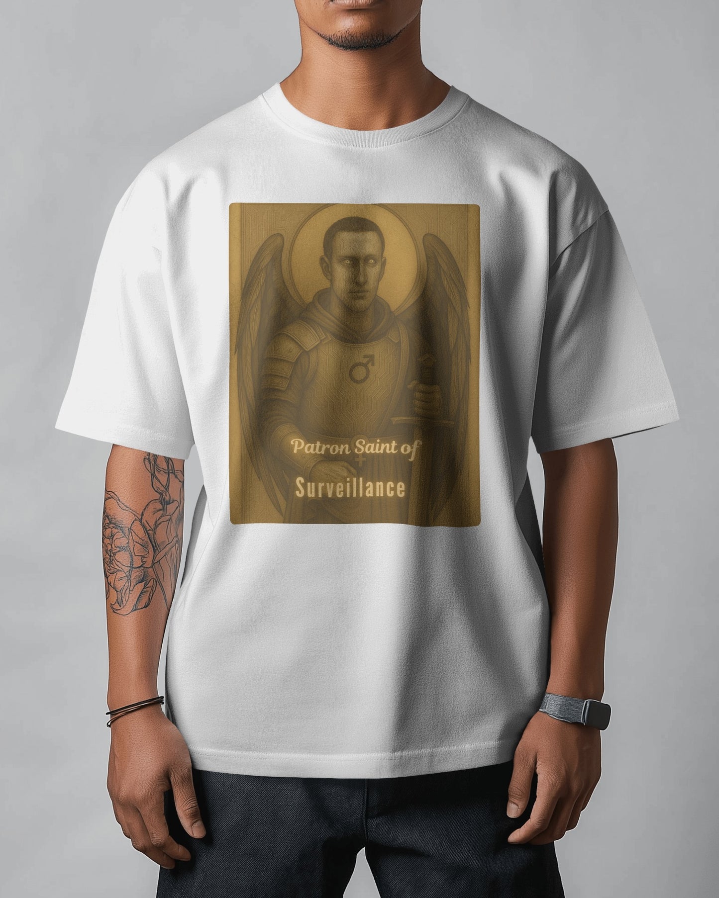 The Paladin | Patron Saint of Surveillance Unisex Graphic T-shirt