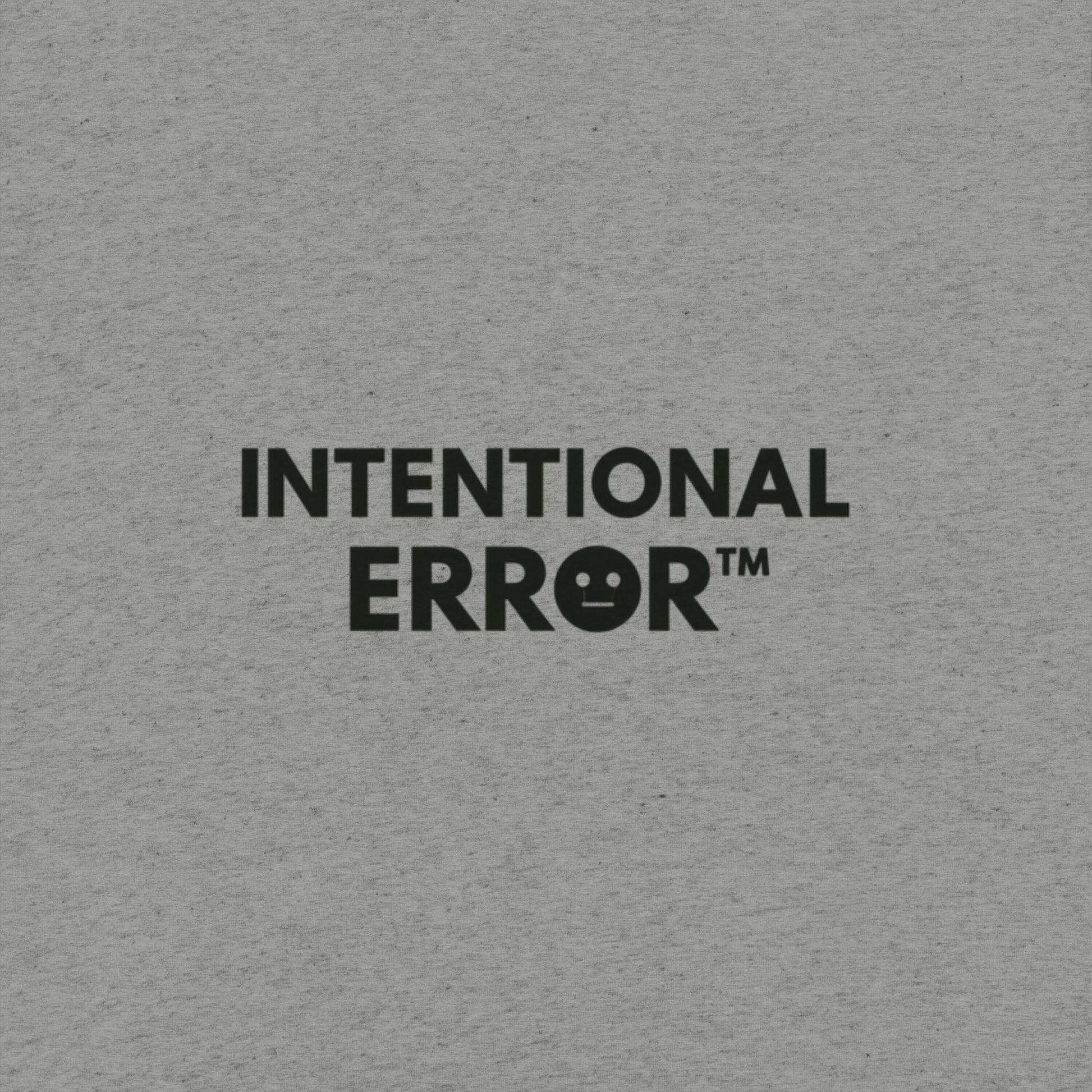 Back tile of an Intentional Error t-shirt showing a company logo