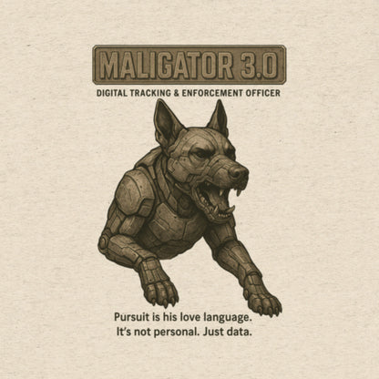 Front tile image of Intentional Error's Maligator 3.0 graphic T-shirt in oatmeal.