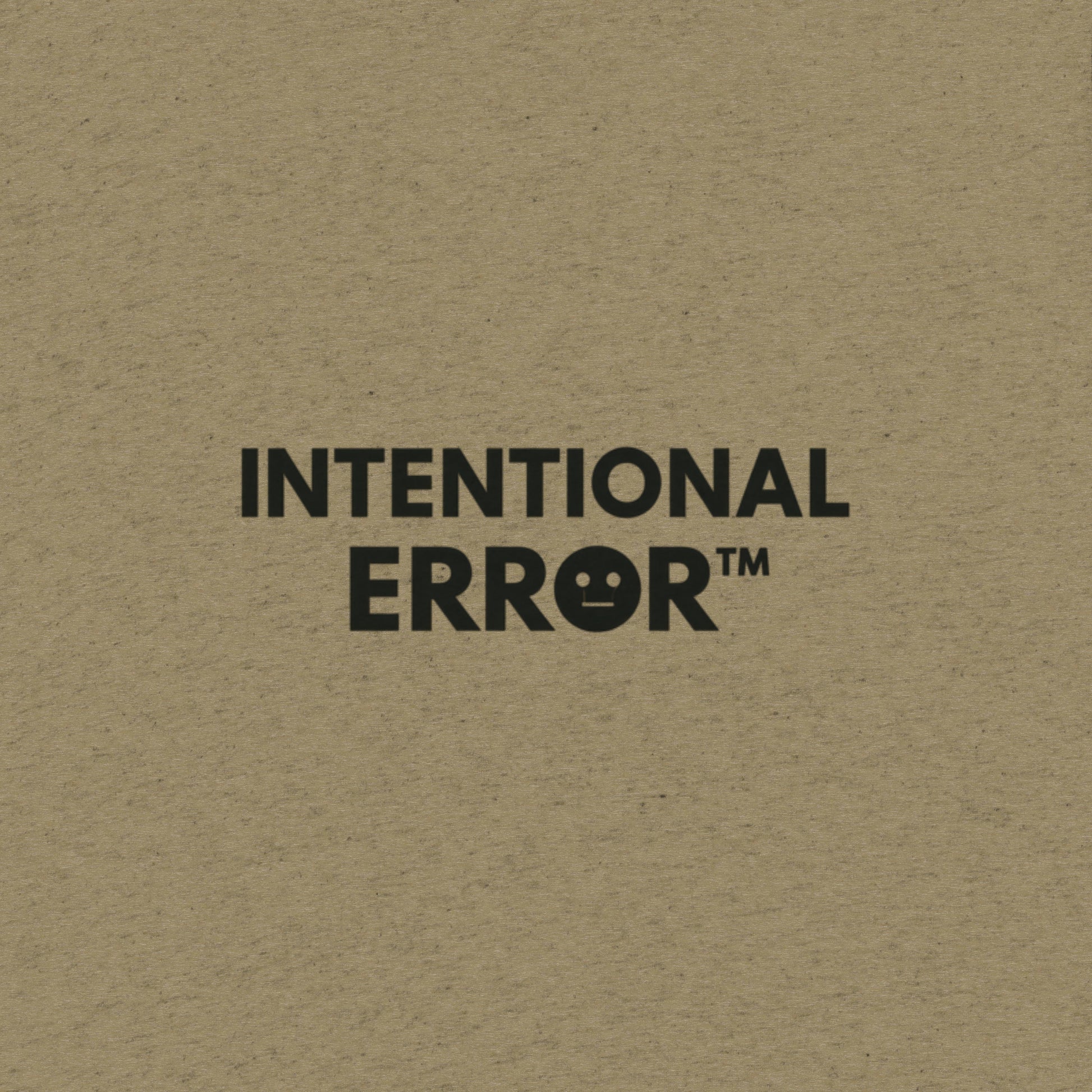Back tile of an Intentional Error t-shirt showing a company logo
