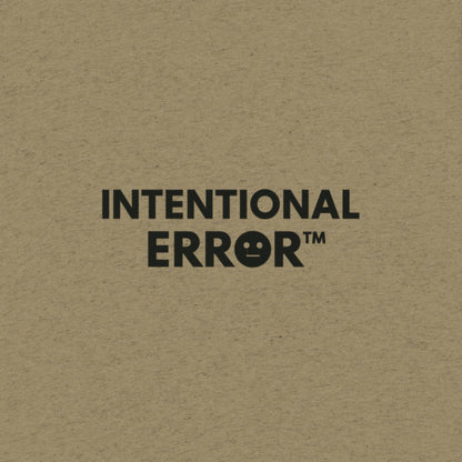 Back tile of an Intentional Error t-shirt showing a company logo