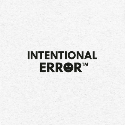 Back tile of an Intentional Error t-shirt showing a company logo