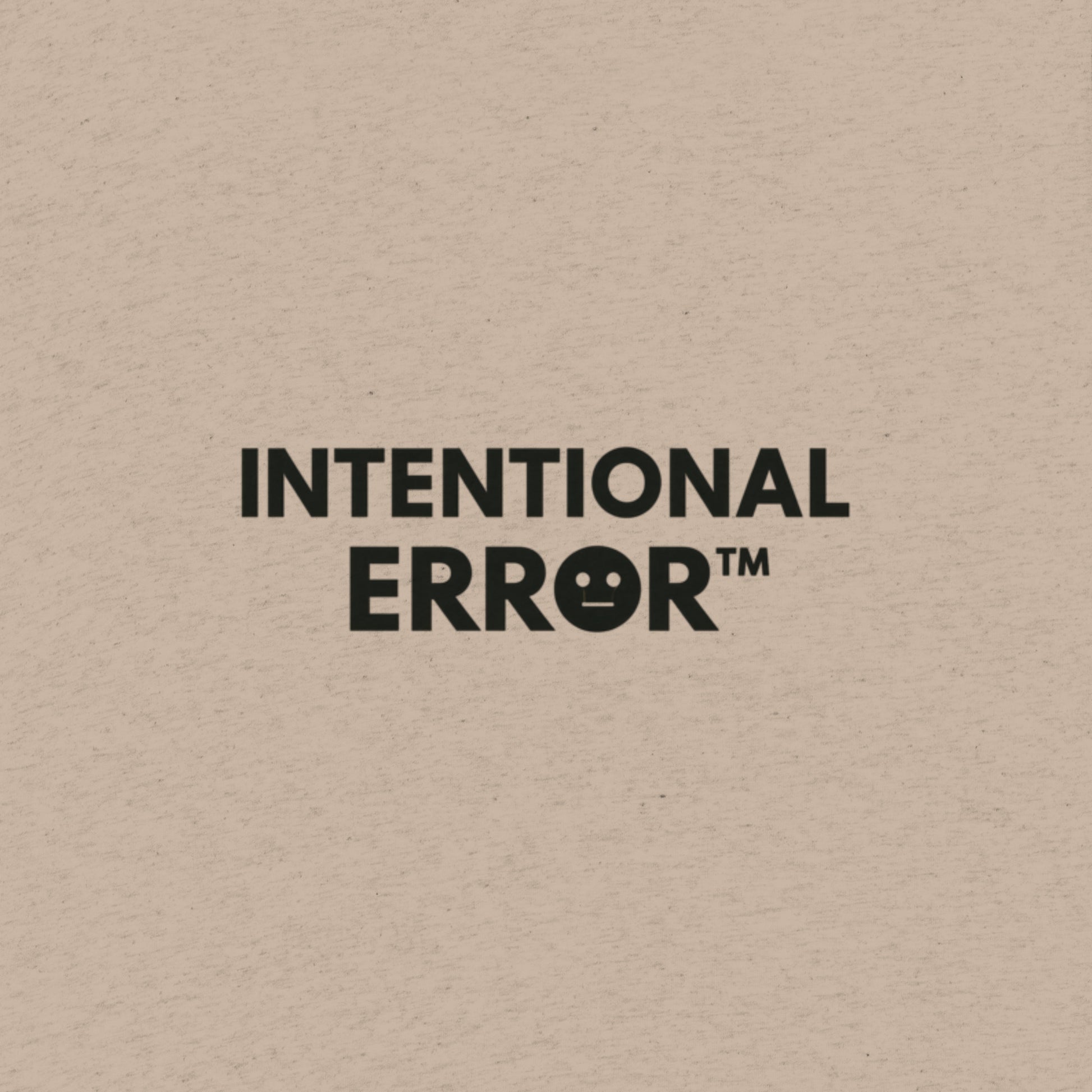 Back tile of an Intentional Error t-shirt showing a company logo