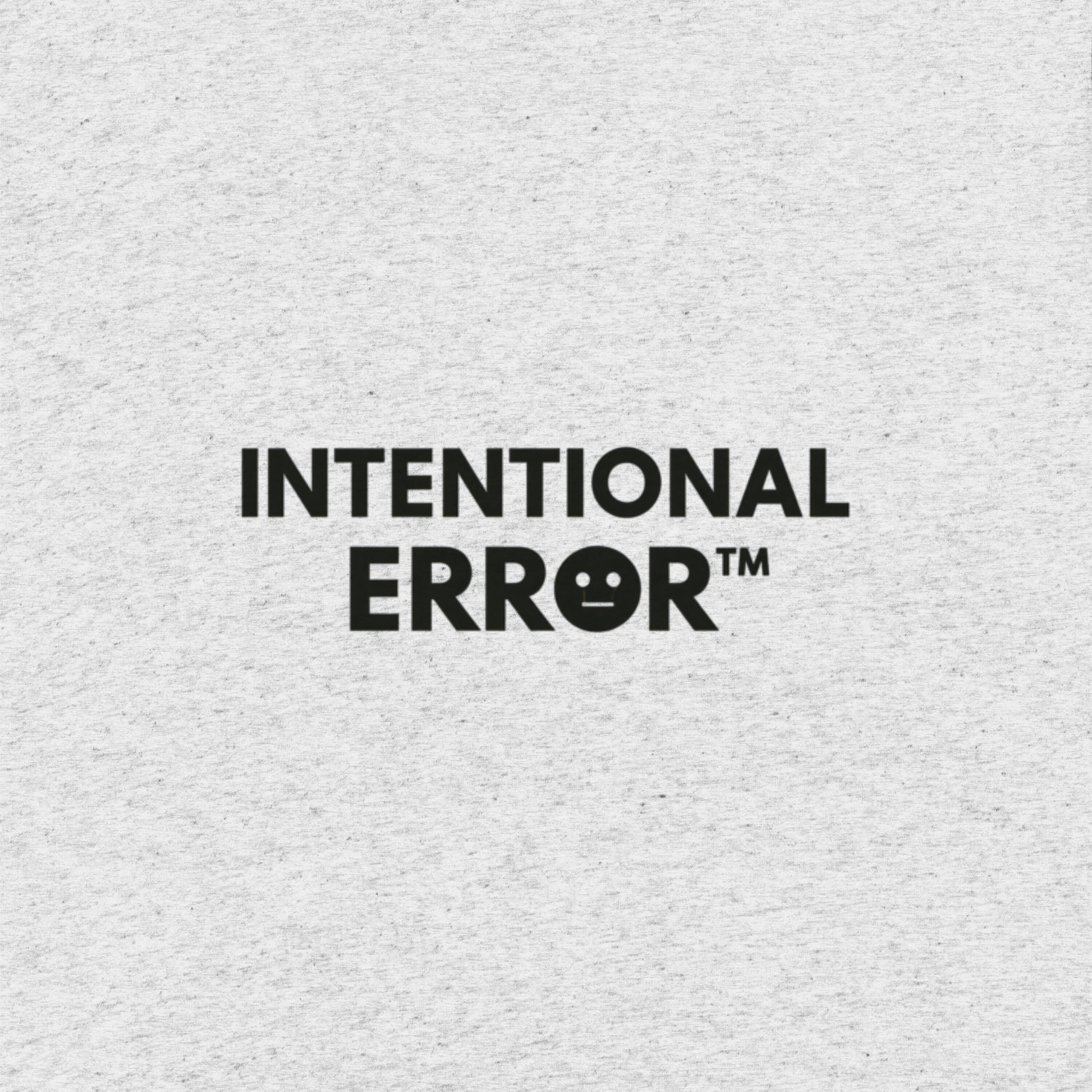 Back tile of an Intentional Error t-shirt showing a company logo