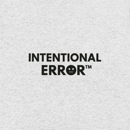 Back tile of an Intentional Error t-shirt showing a company logo