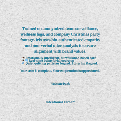 Back Tile image of Intentional Error's Iris Scanwell T-shirt