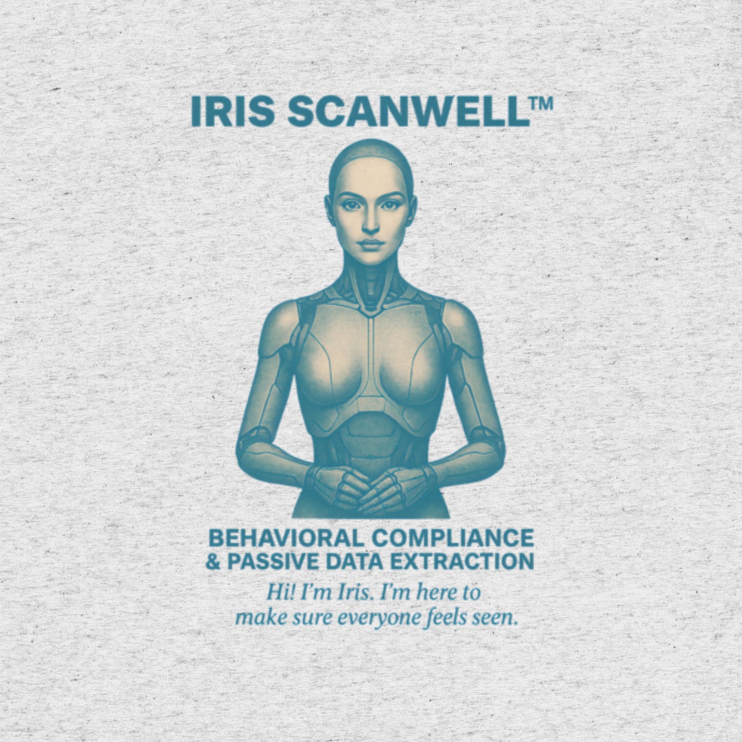 Iris Scanwell - Biometric Surveillance AI Satire T-Shirt