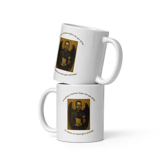Mug mockups showcasing Intentional Error's Shadow president design 