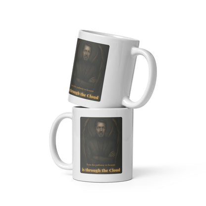Left and right-handed mug mockup showing Intentional Error's The Gatekeeper design